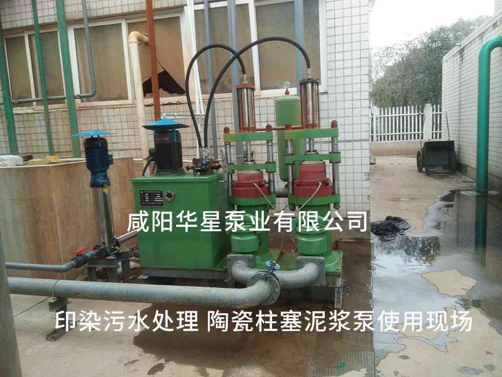 印染污水處理廠使用YBH250-30節(jié)能柱塞泥漿泵客戶案例-第二個現(xiàn)場