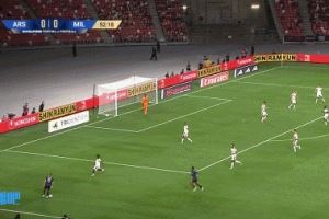 阿森納1-0領(lǐng)先AC米蘭！第52分鐘<div   id=