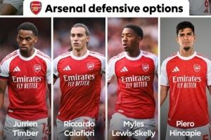 因卡皮耶最新加入，英超官方曬阿森納防線八大選擇??